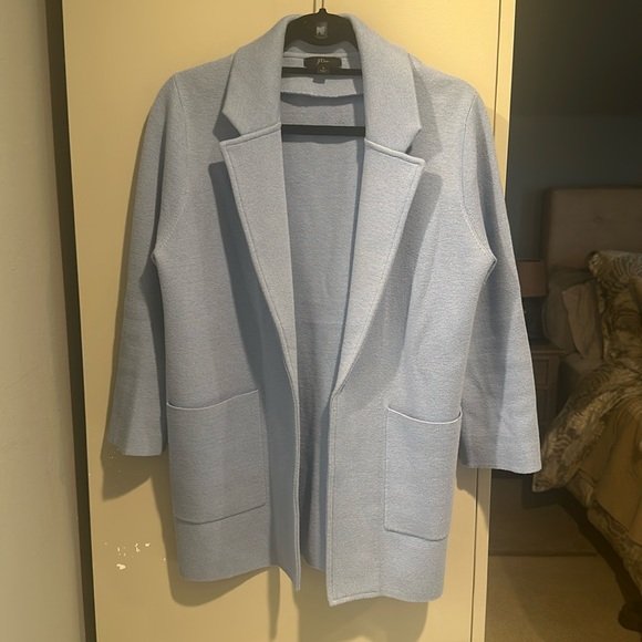 J. Crew Sophie Sweater Blazer Light Blue Size Small - Picture 1 of 9